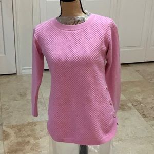 Talbots Pink Knit Tunic Sweater
